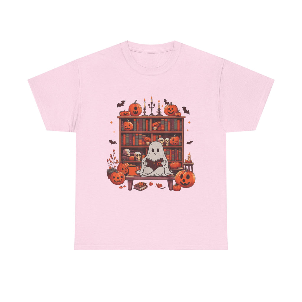 Ghost Book Reader, Reading Book lover Halloween T-Shirt