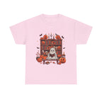 Ghost Book Reader, Reading Book lover Halloween T-Shirt