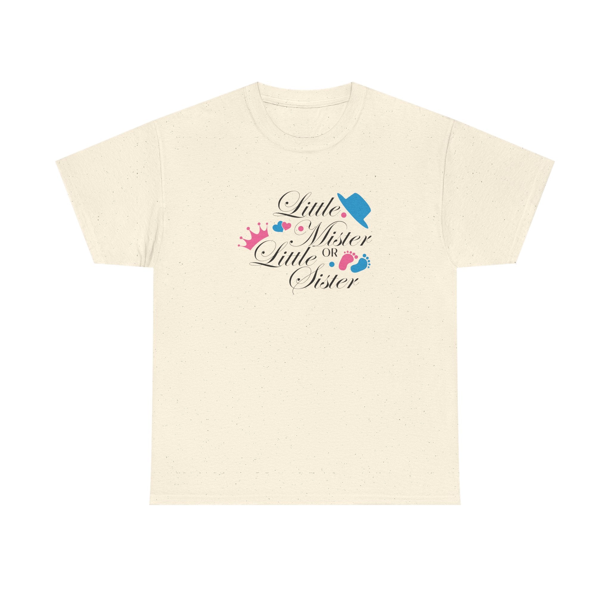 Little Mister Or Little Sister Unisex Tee, Graphic Tee, Gender Reveal Shirt, Boy or Girl T-Shirt, Baby Shower Gift