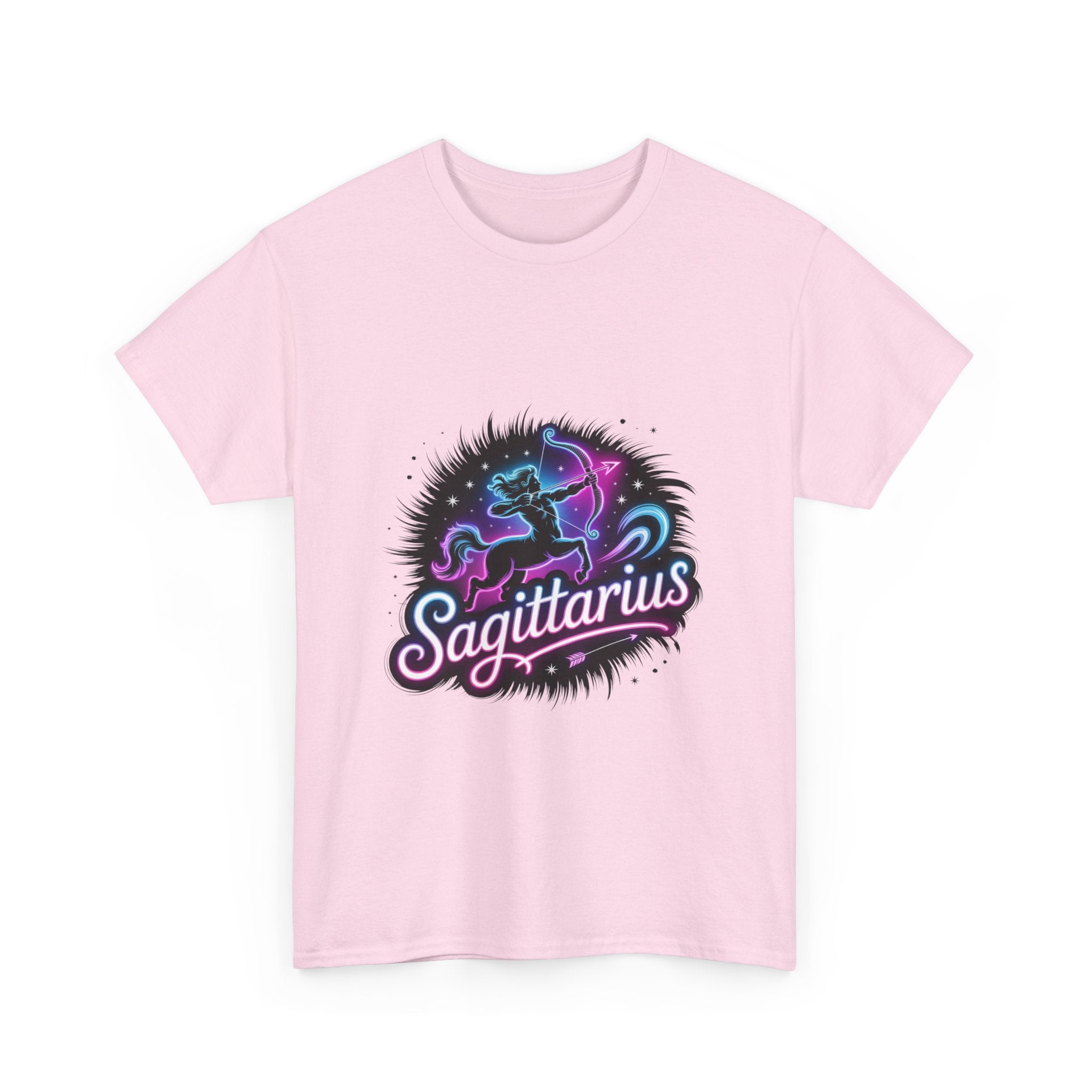Neon Sagittarius Zodiac Tee