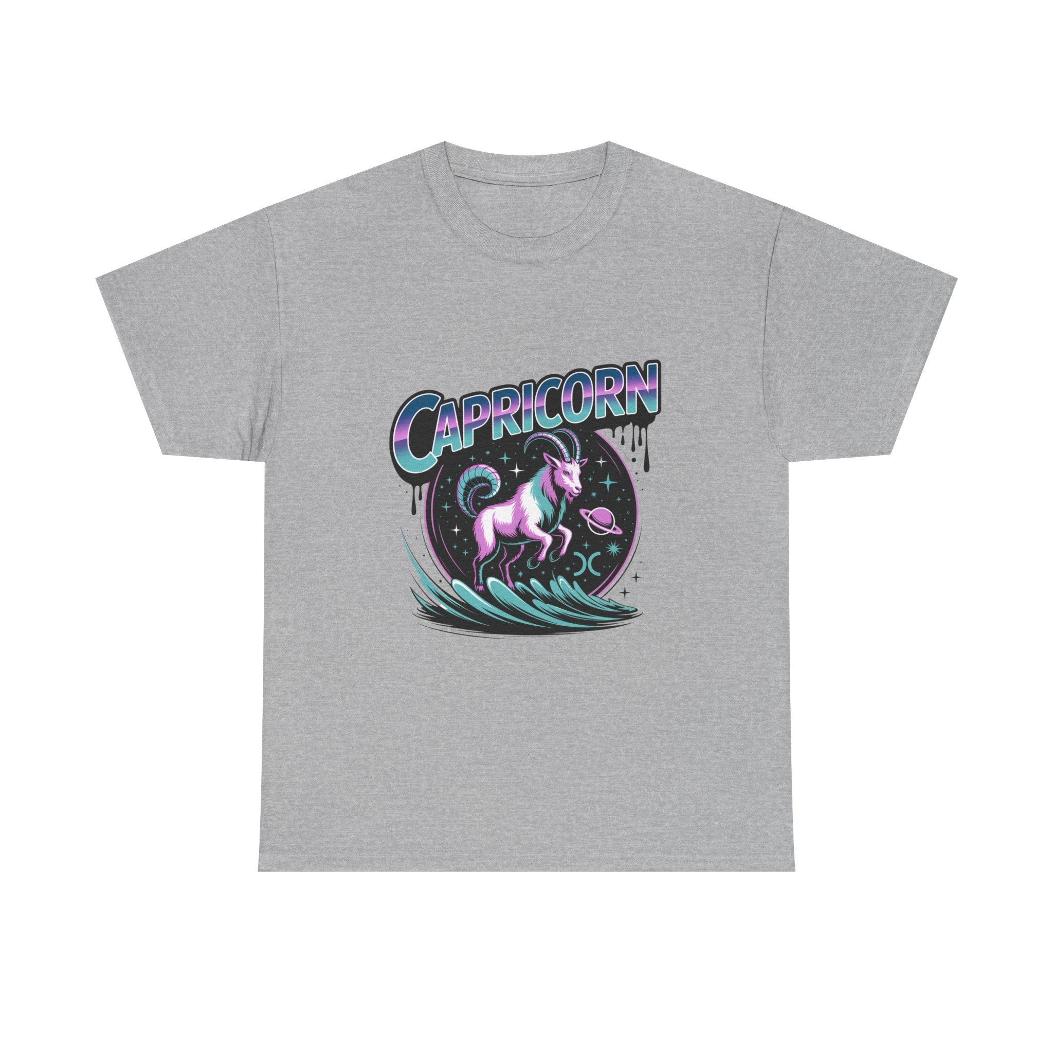 Neon Capricorn Zodiac Tee
