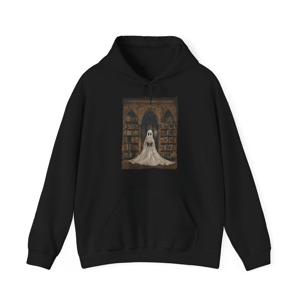 Reading Ghost Library Halloween Librarian Women Hoodie