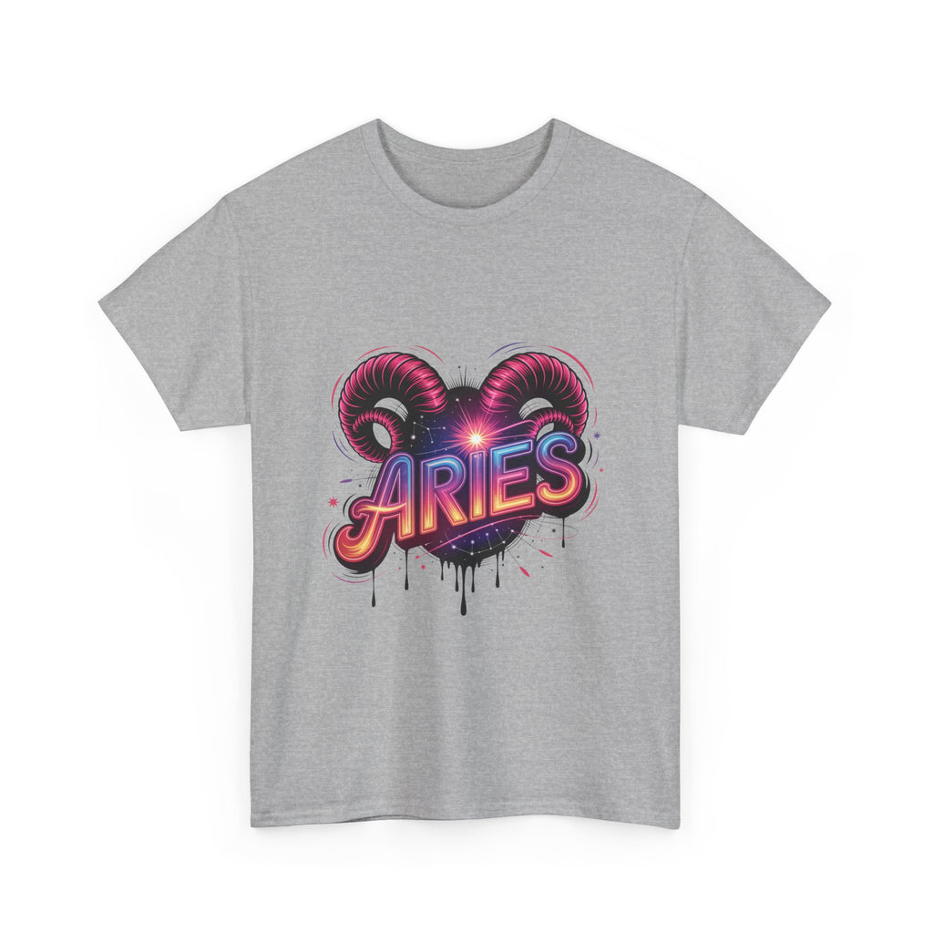 Neon Aries Zodiac Tee