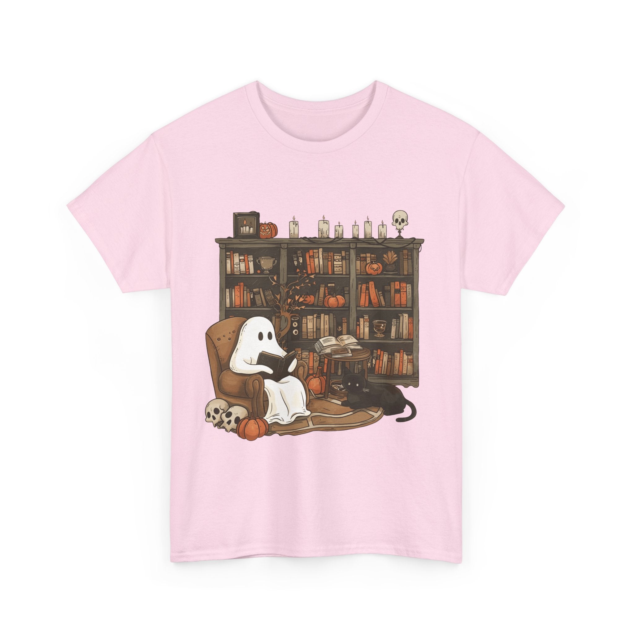 Ghost Reading Book Halloween Book Clubs Tee