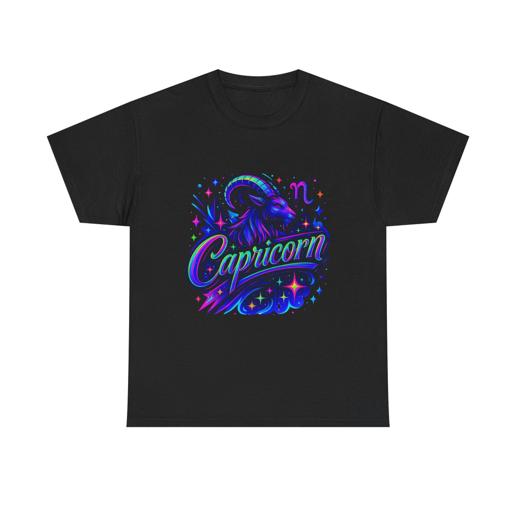 Neon Capricorn Zodiac Tee