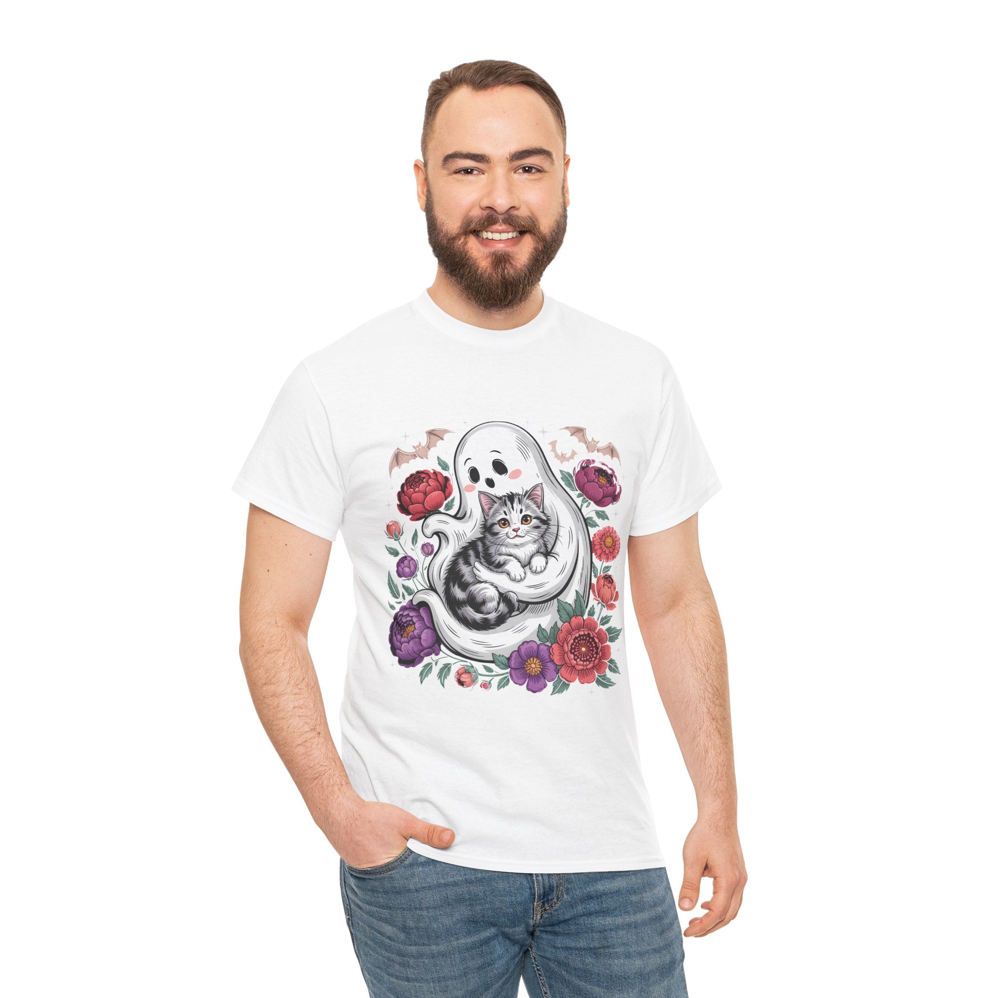 Cat Lover Halloween graphic Tee