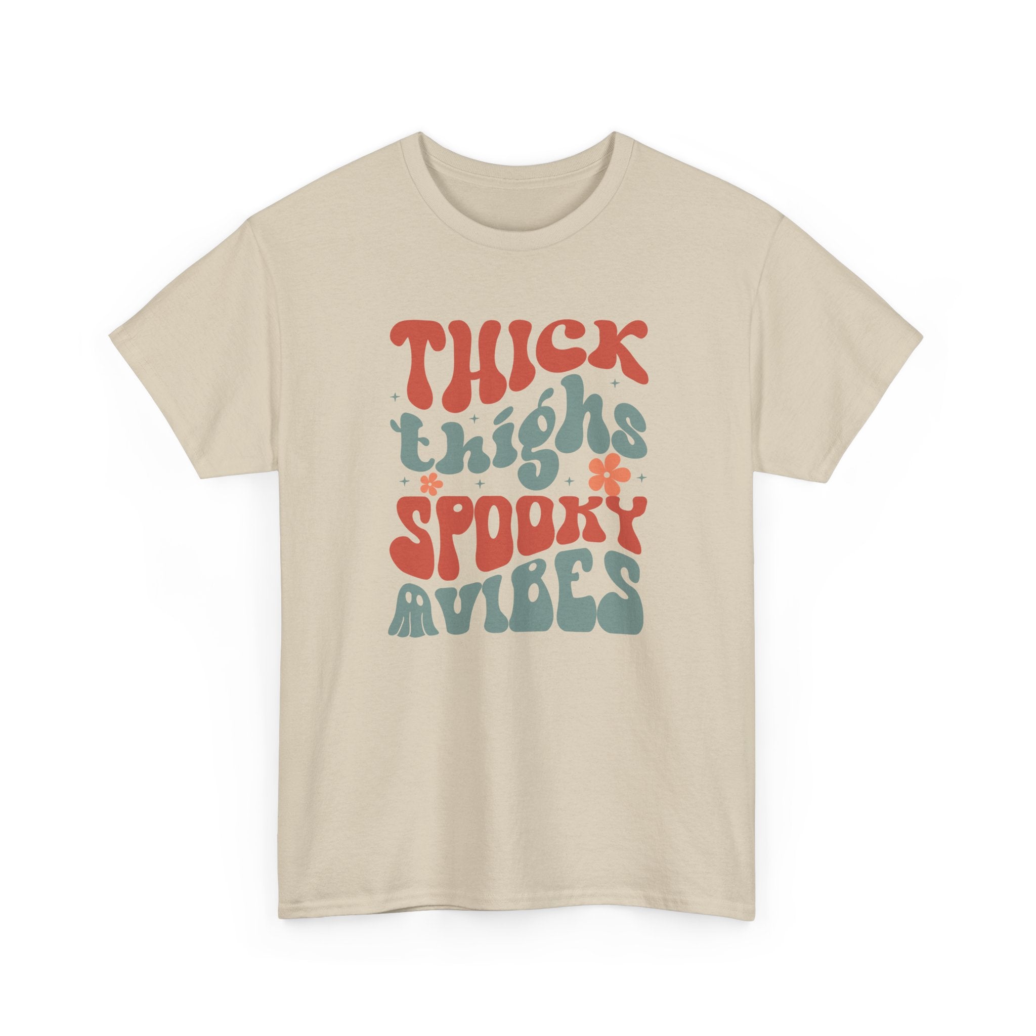 Thick Thighs Spooky Vibes Halloween Tee