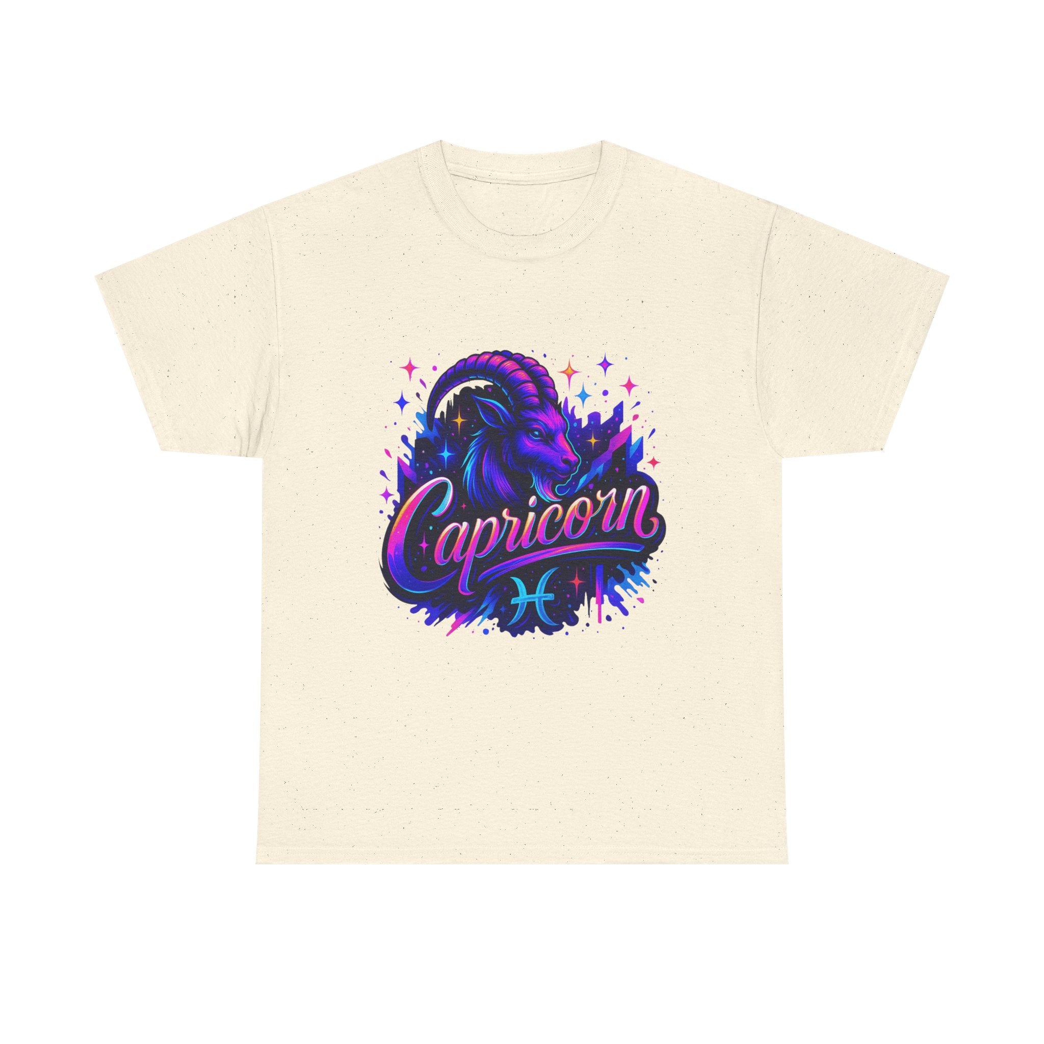 Neon Capricorn Zodiac Tee