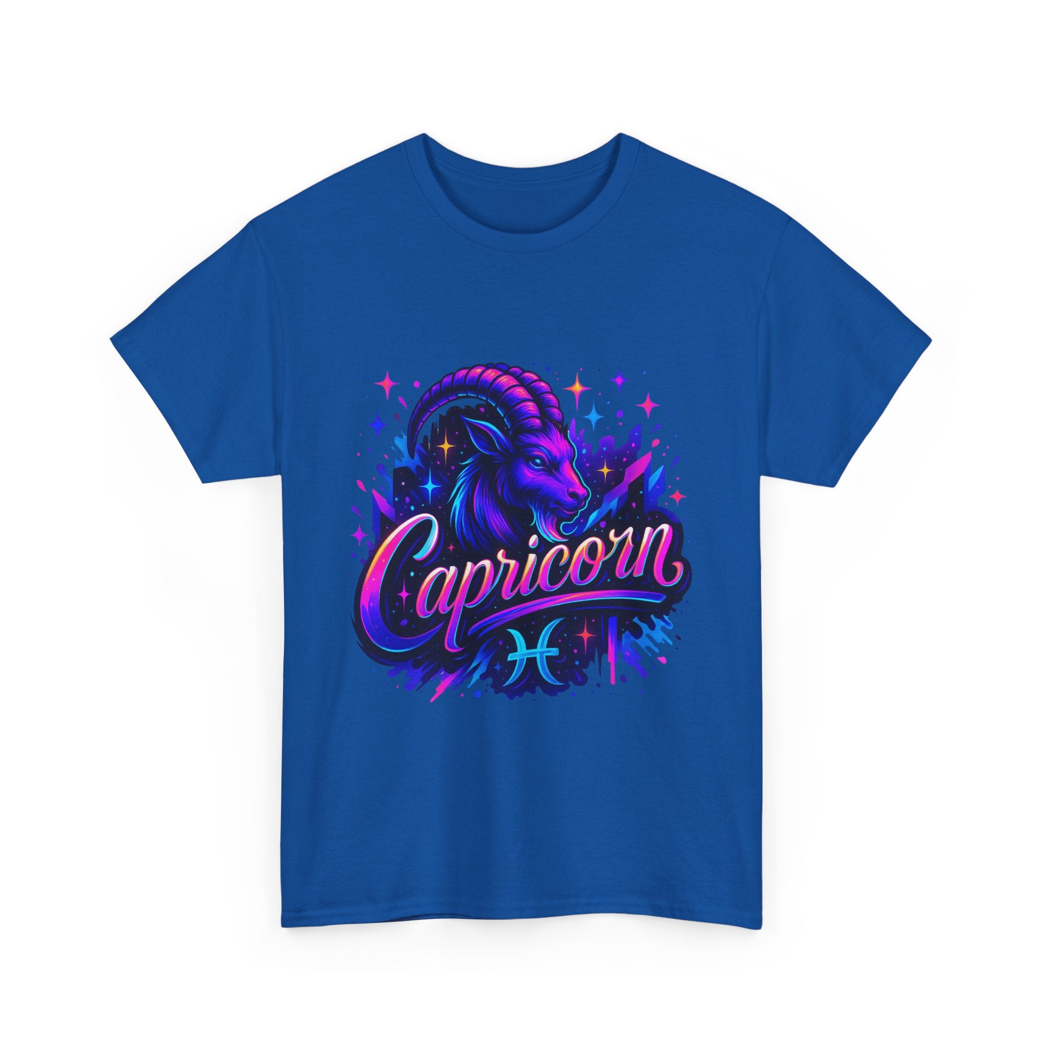 Neon Capricorn Zodiac Tee