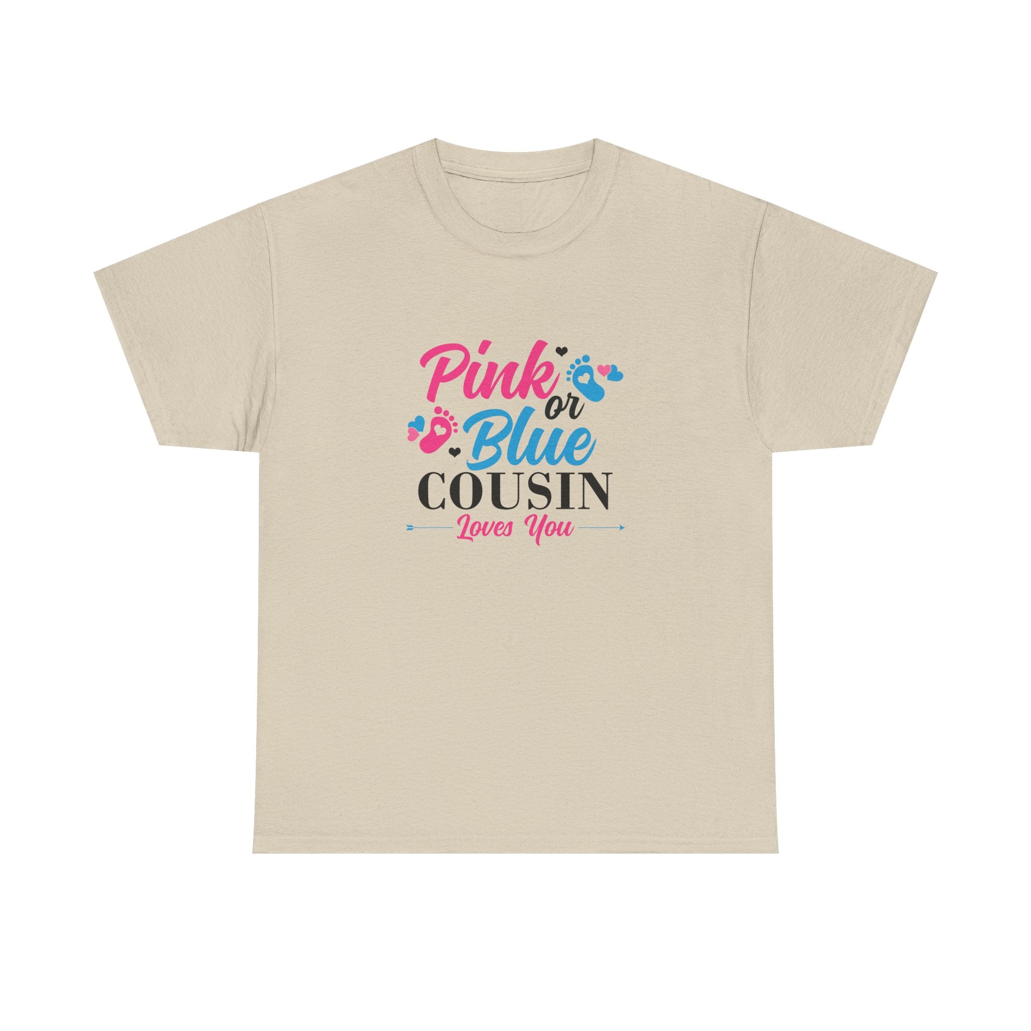 Cousin Loves You Graphic Tee, Pink Blue Unisex Shirt, Family Reunion Gift, Matching Tee for Cousins, Sibling Love Shirt, Comfortable Cotton