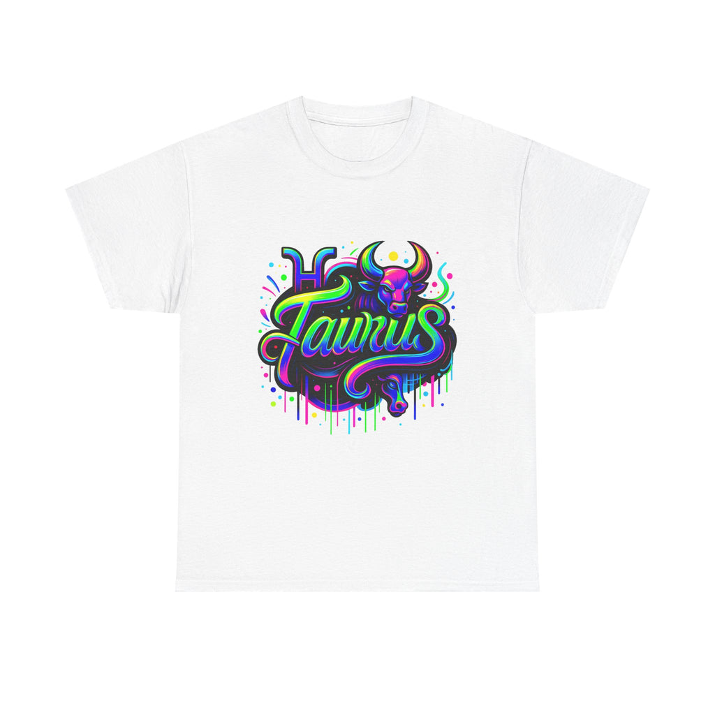 Neon Taurus Zodiac Tee