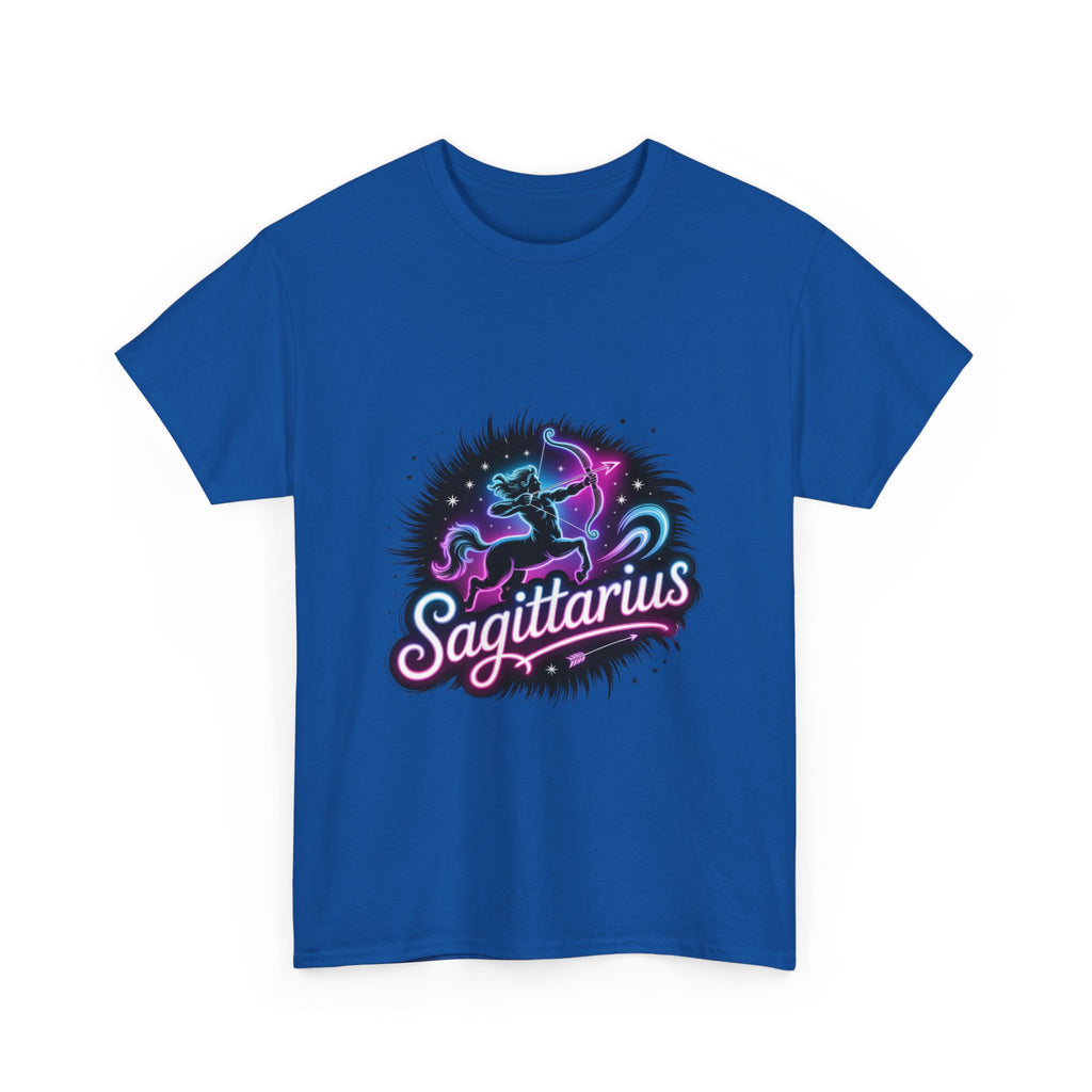 Neon Sagittarius Zodiac Tee