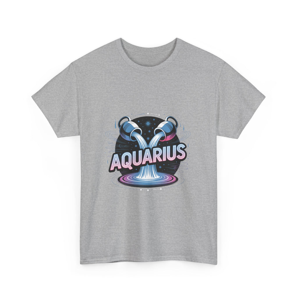 Neon Aquarius Zodiac Tee