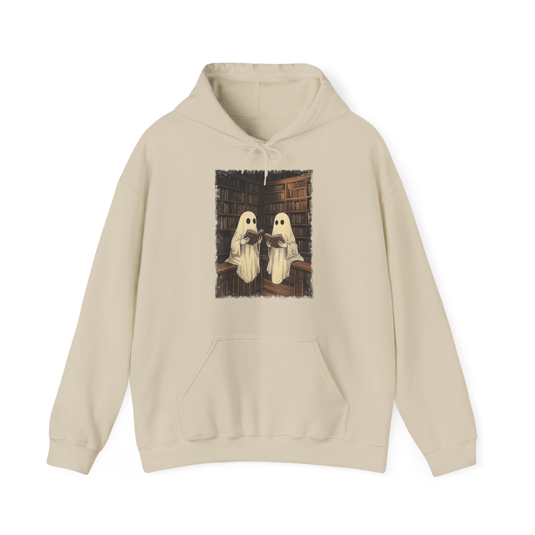 Halloween Ghost Book Reading Hoodie