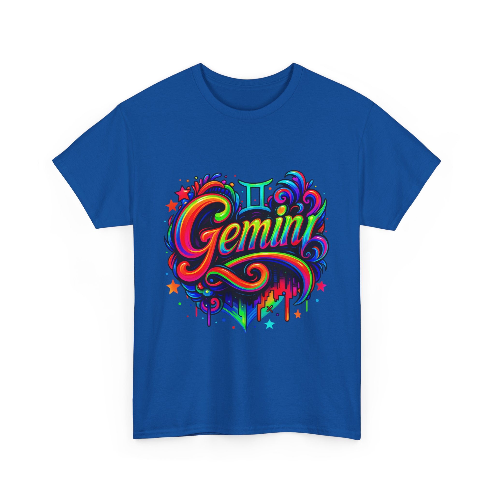 Neon Gemini Zodiac Tee