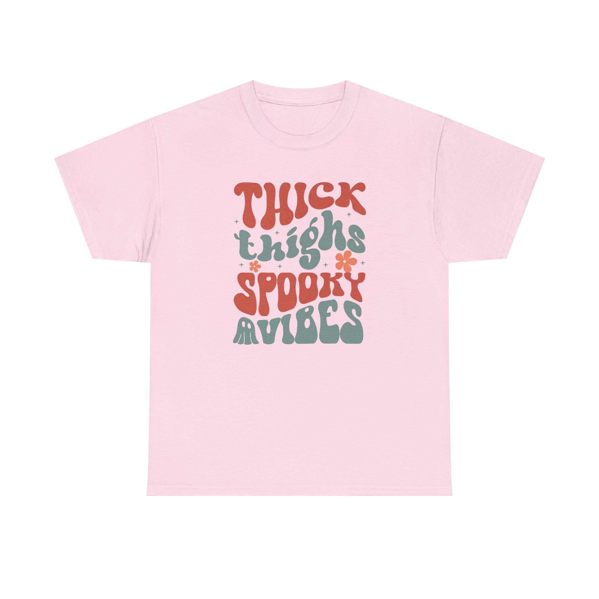 Thick Thighs Spooky Vibes Halloween Tee