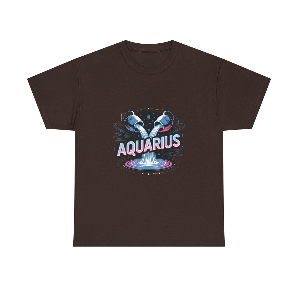 Neon Aquarius Zodiac Tee