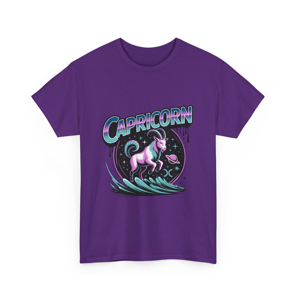 Neon Capricorn Zodiac Tee