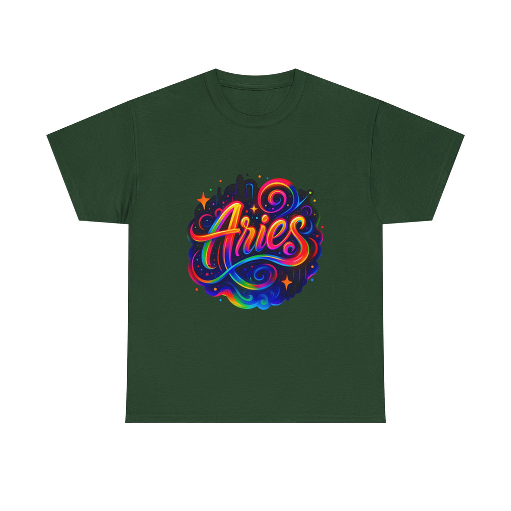 Neon Aries Zodiac Tee